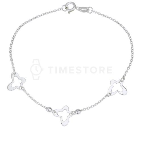 Strieborný náramok s príveskami TS-BR-0062