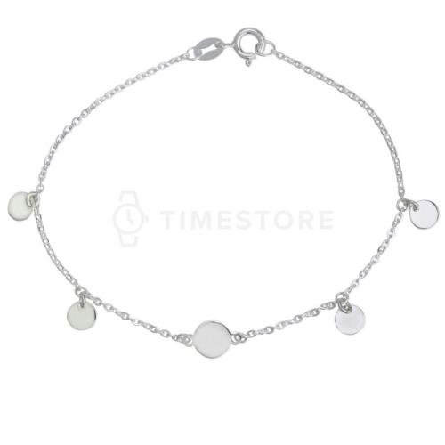 Strieborný náramok s príveskami TS-BR-0065
